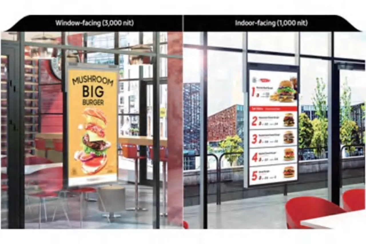 High-Brightness Window Display
