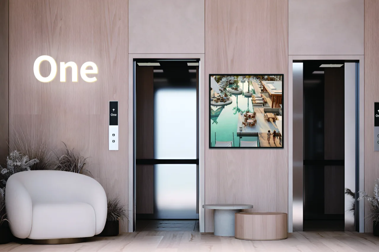 TZ Display 27 and 32 inch rotation interactive flat panel with battery