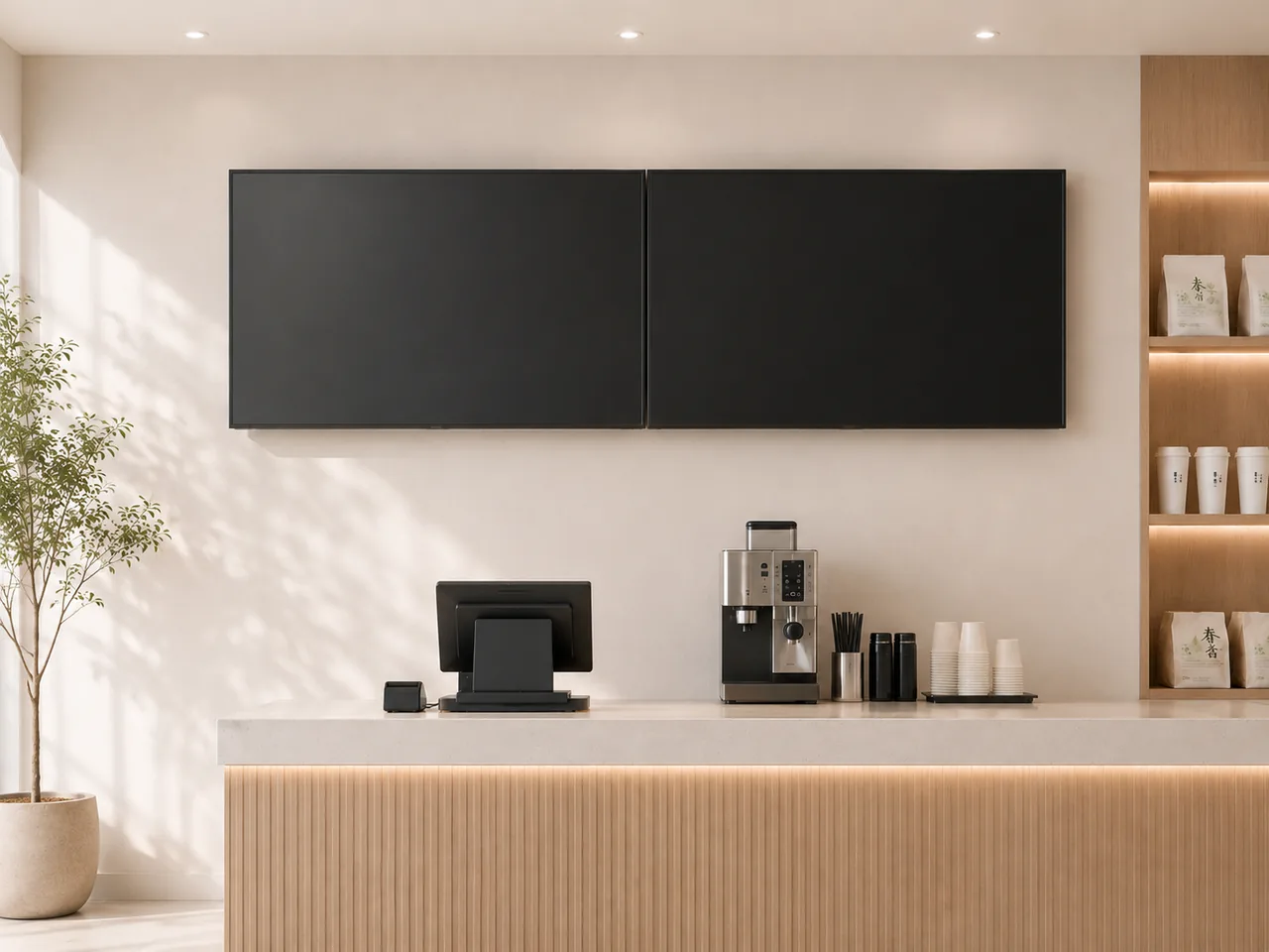 TZ Display 32–85 inch wall-mount digital signage, FHD and 4K UHD